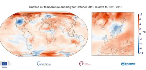 COPERNICUS warm october