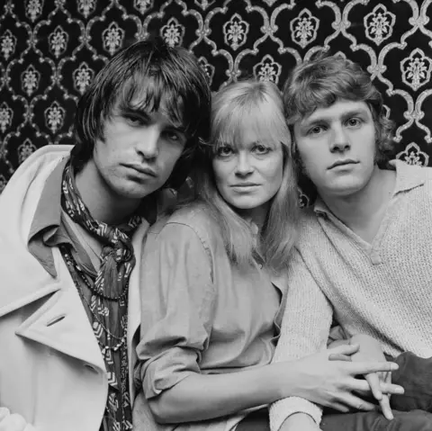 Evening Standard/Hulton Archive/Getty Images Oliver Tobias, English actress Annabel Leventon, and English actor and singer Paul Nicholas, three of the original London cast of Hair, UK, 16th September 1968