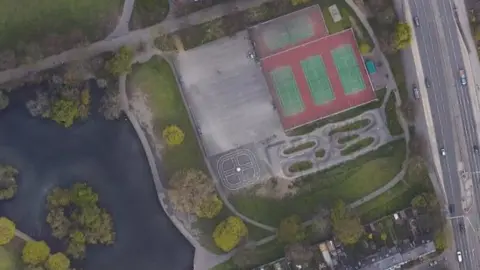 Google Hillsborough park from above