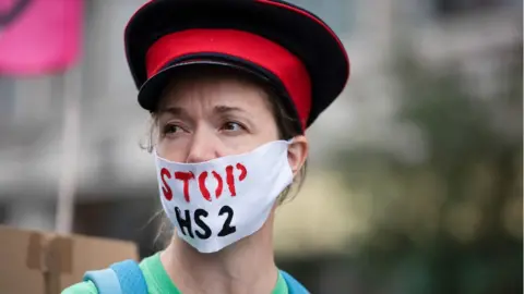 Getty Images HS2 protestor