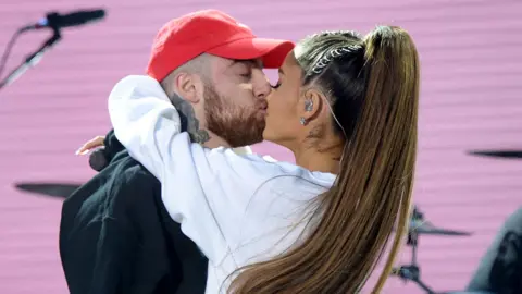 Getty Images Mac Miller with Ariana Grande