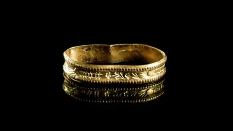 National Museum Wales Gold finger-ring from Cilcain