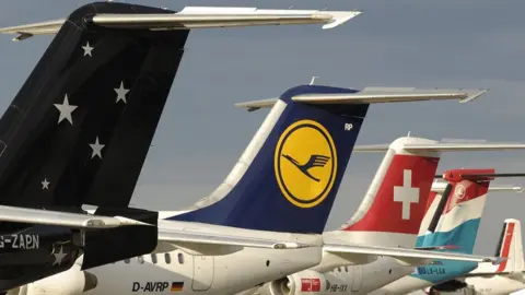 Getty Images Aircraft tailfins