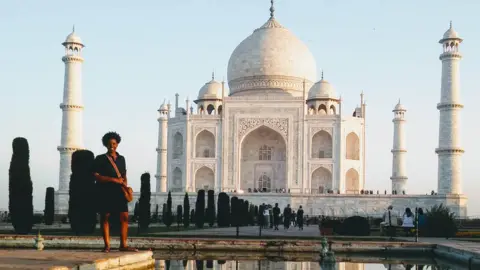 Ashley Butterfield at the Taj Mahal