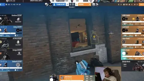 Screenshot from Twitch, Rainbow Six Siege Esports Jake competing