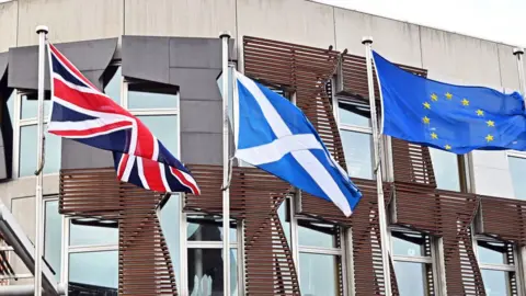 Getty Images flags at Holyrood