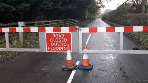 Milton Keynes Council Road closed