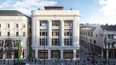 Thackeray Group Artist's impression of James Howell building