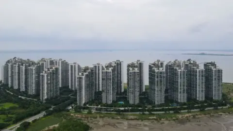 Getty Images A general view of condominiums at Forest City, a development project launched under China's Belt and Road Initiative in Gelang Patah in Malaysia's Johor state