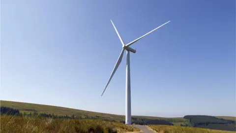 Getty Images Wind turbine in Wales