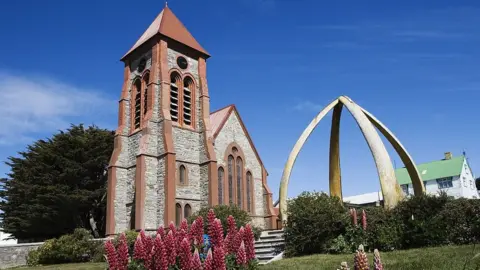 Getty Images Christ Church Cathedral in Stanley, Falkland Islands