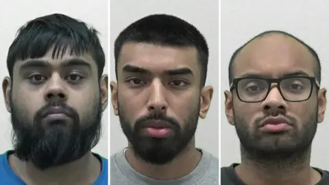 Northumbria Police Kohi Choudhury (left), Sabir Ahmed (middle) and Arif Shomel (right)