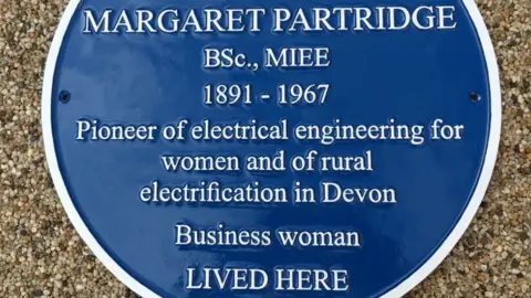 Devon History Society Margaret Partridge blue plaque