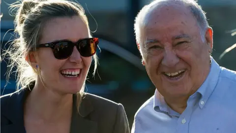 Marta Ortega and Amancio Ortega