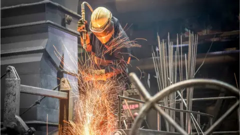 Getty Images UK steel worker