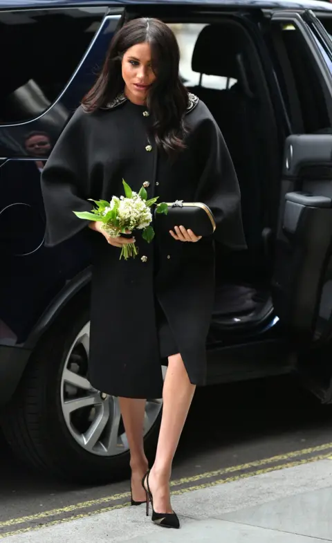 PA The Duchess of Sussex arrives at the High Commission