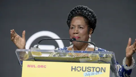 Getty Images Sheila Jackson Lee on 28 July 2023 in Houston, Texas