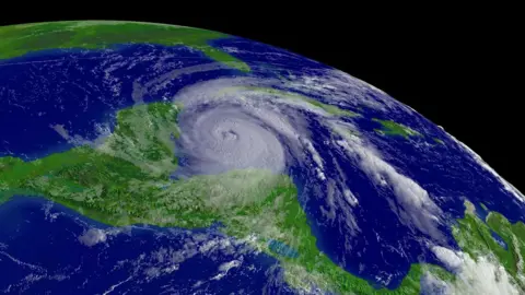 Getty/noaa Satelitte image of hurricane Wilma