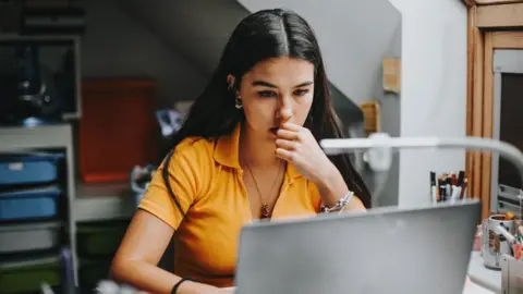 Getty Images Student at laptop