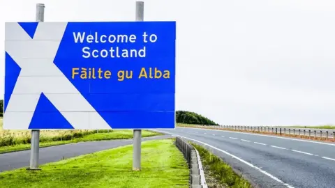 Getty Images A1 Scotland-England border