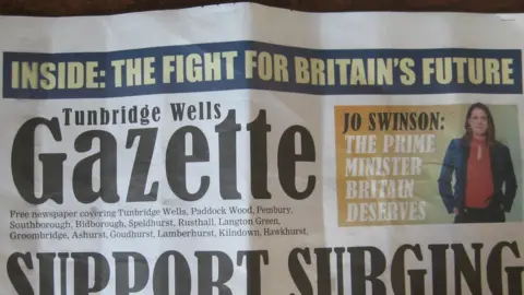 Jules Peter Lib Dem leaflet entitled 'Tunbridge Wells Gazette'