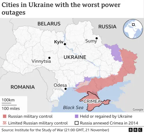 Ukraine conflict: How much damage has Russia done to power supplies?