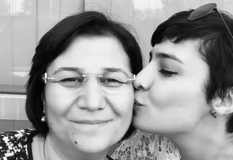 Sabiha Temizkan Photo of Sabiha Temizkan and her mother Leyla Guven tweeted by