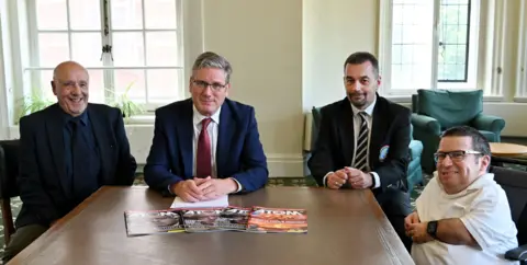 LABRATS Members of the Nuclear Veterans campaign meeting Sir Keir Starmer in 2021