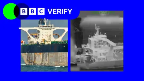Verify branded image of the seized oil tankers