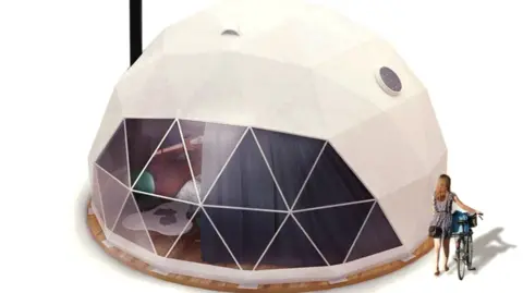 CGI image of what one of the domes could look like