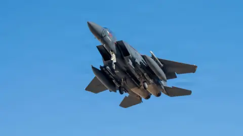 Reuters An F15-E jet takes off in support of Operation Epic Fury on March 9.