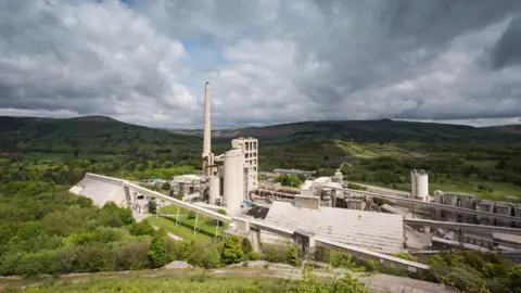 Breedon's cement plant in Hope in Derbyshire