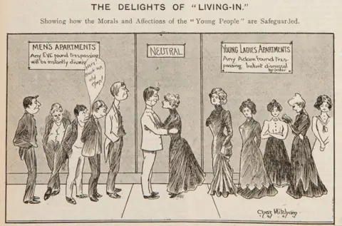 Union of Shop, Distributive and Allied Workers cartoon from 1901