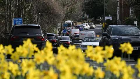 Getty Images Traffic queues 