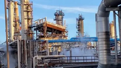 Image of Fawley Oil Refinery site in Hampshire