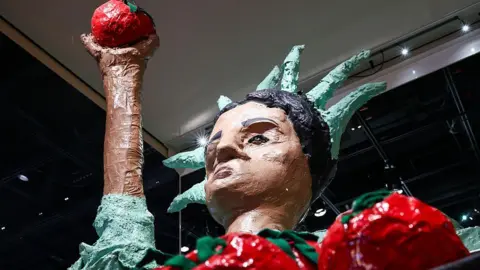 The Immokalee Statue of Liberty by Kat Rodriguez inside of the Smithsonian American History Museum