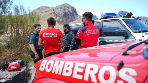 A search team near the last known location of Jay Slater, near to the village of Masca, Tenerife