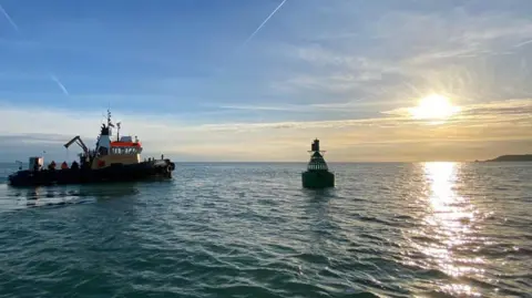 Ports of Jersey Buoy returned to sea by ship