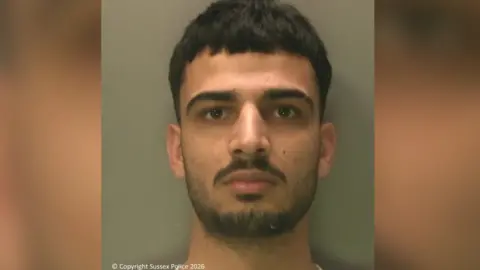 Sussex Police A police mugshot image