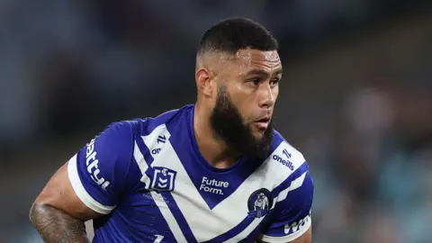 Daniel Suluka-Fifita playing for Canterbury in the NRL