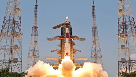 Isro India's first solar mission Aditya-L1 takes off