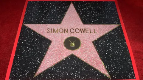 Getty Images Simon Cowell's star on the Hollywood Walk of Fame