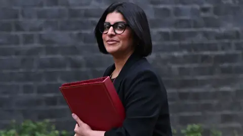 Home Secretary Shabana Mahmood, arrives for the weekly Government cabinet meeting at Downing Street on January 20, 2026 in London, England. 