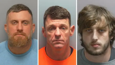 Hampshire Police Adam Hughes, Gary Cranney and Lee Richardson mugshots