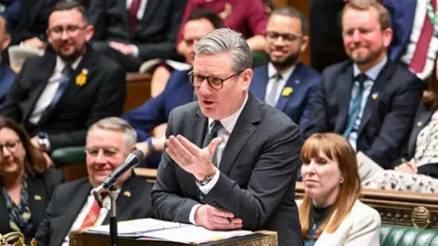 Sir Keir Starmer at the despatch box in the Commons