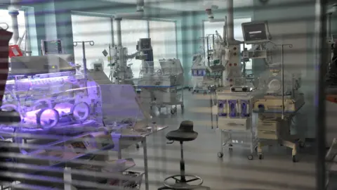 BBC The Intensive Care Nursery in the newly built Women's Centre at the Royal Gloucestershire Hospital.