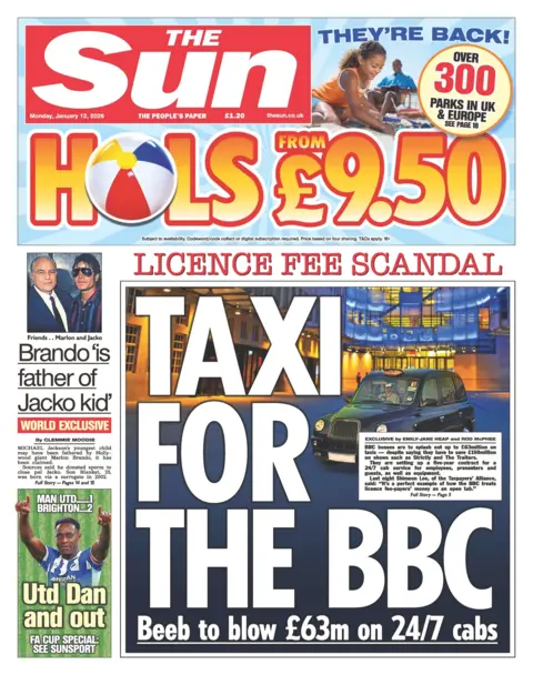  "Taxi for the BBC."