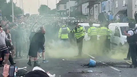 PA Media Southport disturbance