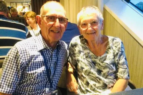 Bill and Aileen Turnbull Bill and Aileen Turnbull pictured as they are today, smiling, 57 years after their wedding