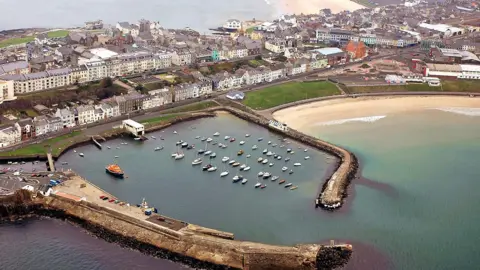 aerial view of portrush